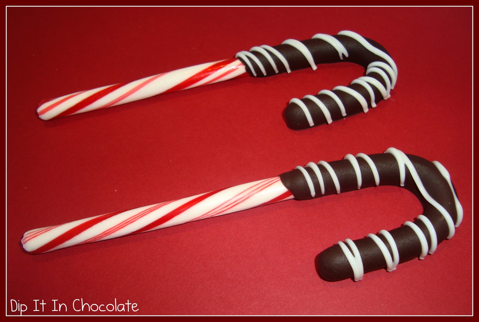 ChocolateDipped Candycanes (Stirring sticks!) Dip it in Chocolate