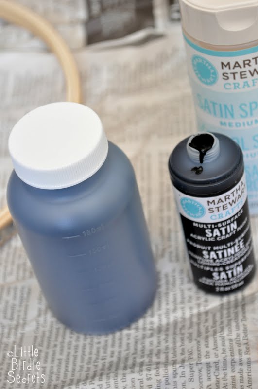 Little Birdie Secrets custom spray paint from acrylic paint {martha