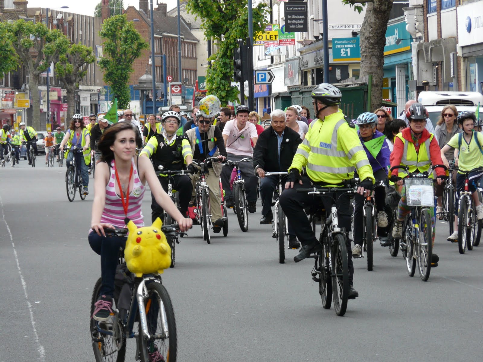 Greenacre Bicycle Rally Campaigning for Cycling in the Borough of