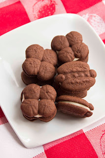 Galletas de cacao y crema de mantequilla