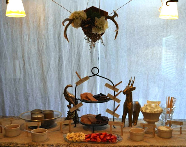Glamping Themed Bridal Shower || via Golden Swank