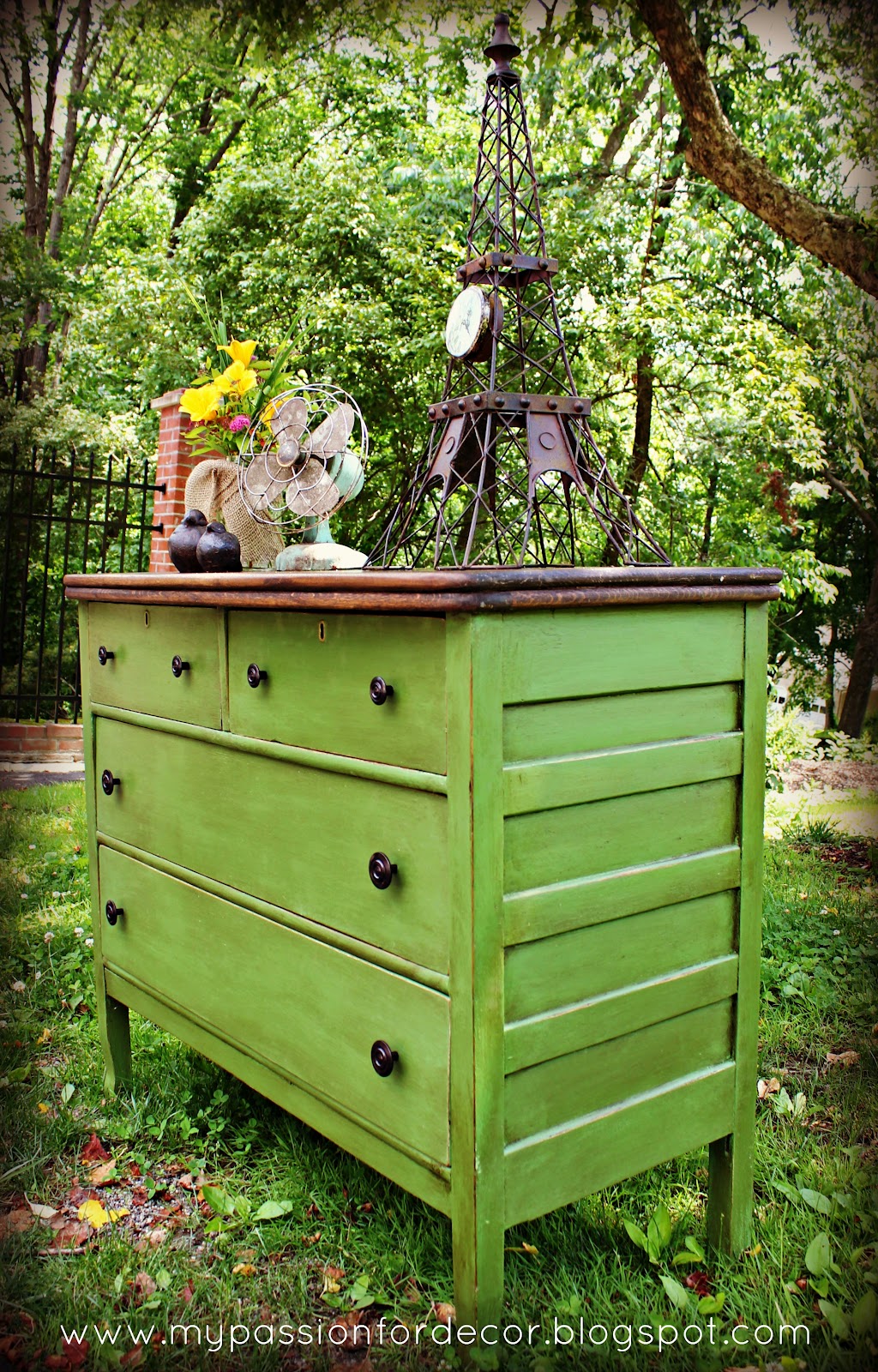 My Passion For Decor White And Neglected Craigslist Dresser Turned