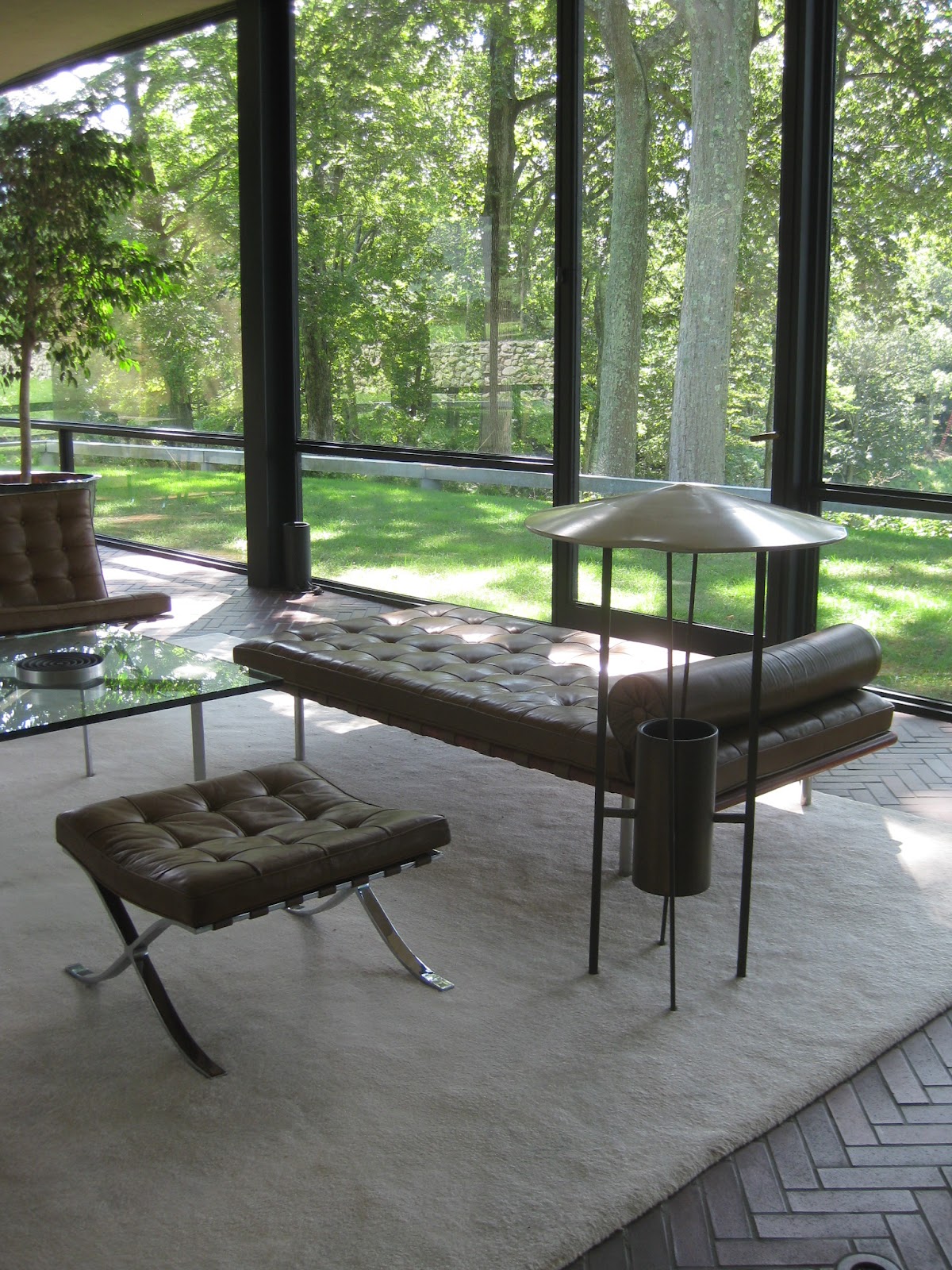 Inside Philip Johnson's Glass House OK