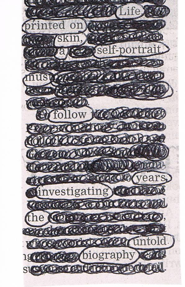Fernweh Magazine newspaper blackout poems