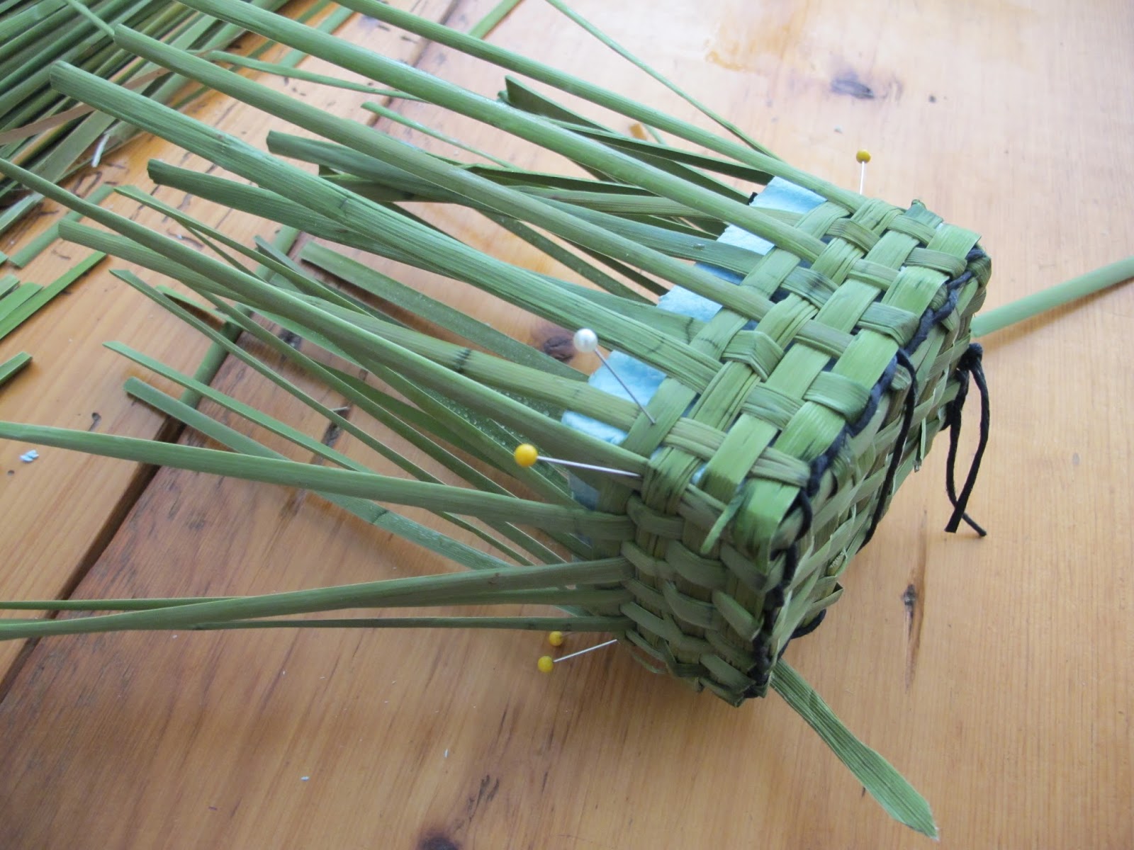 Linda Marcille, Fine Art Crow House Studio Weaving with Cattails