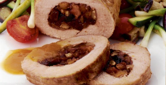 Menú De Navidad: Lomo De Cerdo Relleno Con Salsa De Piña