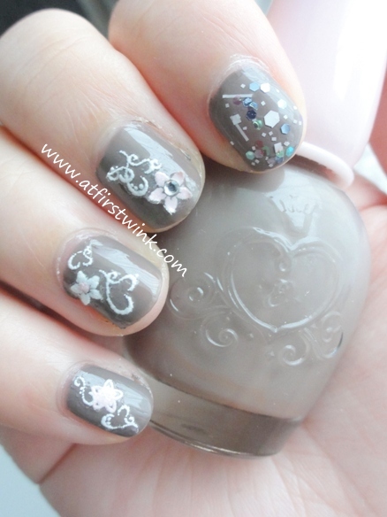 Etude House Jewel Nail Sticker sheet #03 flower stickers