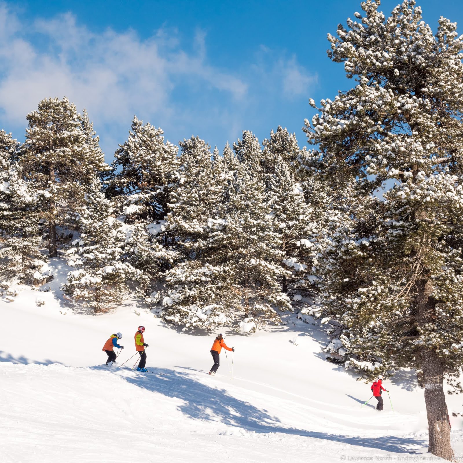 Skiing in the Spanish Pyrenees Finding the Universe