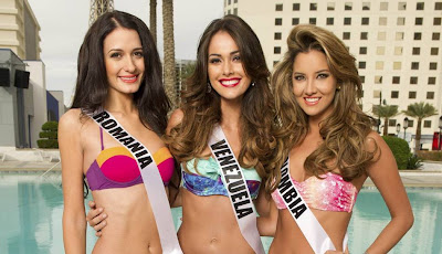 miss rumania, miss venezuela 2012, miss colombia 2012 en bikini