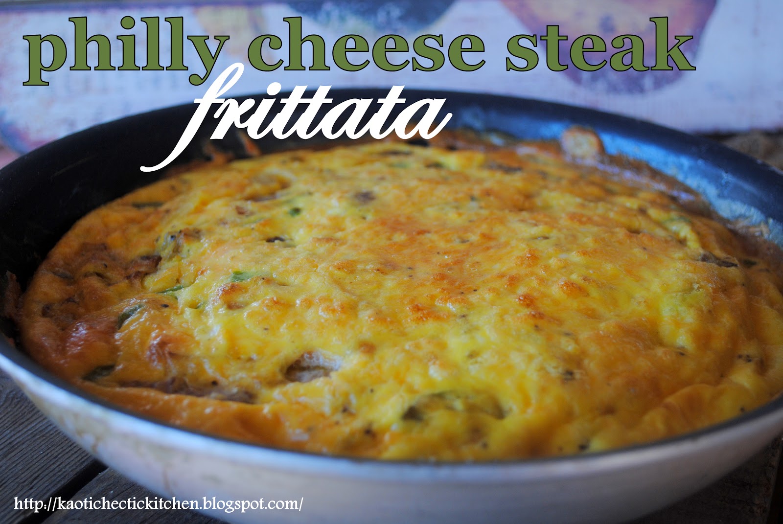 round two tuesday.. philly cheese steak frittata {made with left over