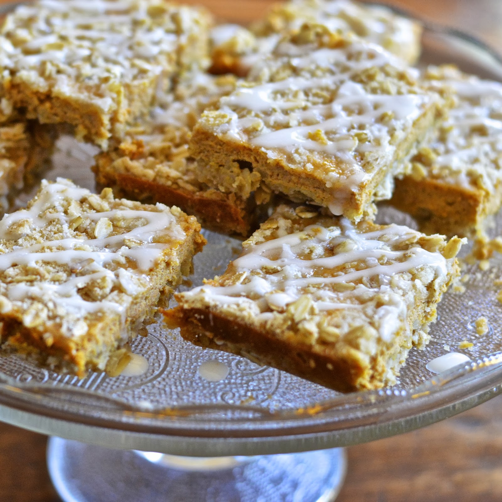 Pumpkin Oatmeal Breakfast Bars Virtually Homemade Pumpkin Oatmeal