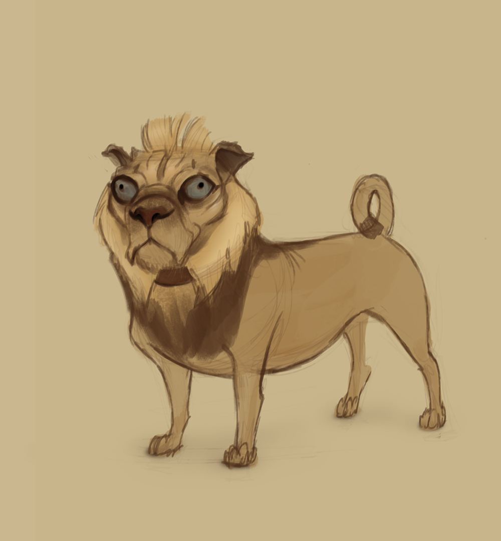 lion pug