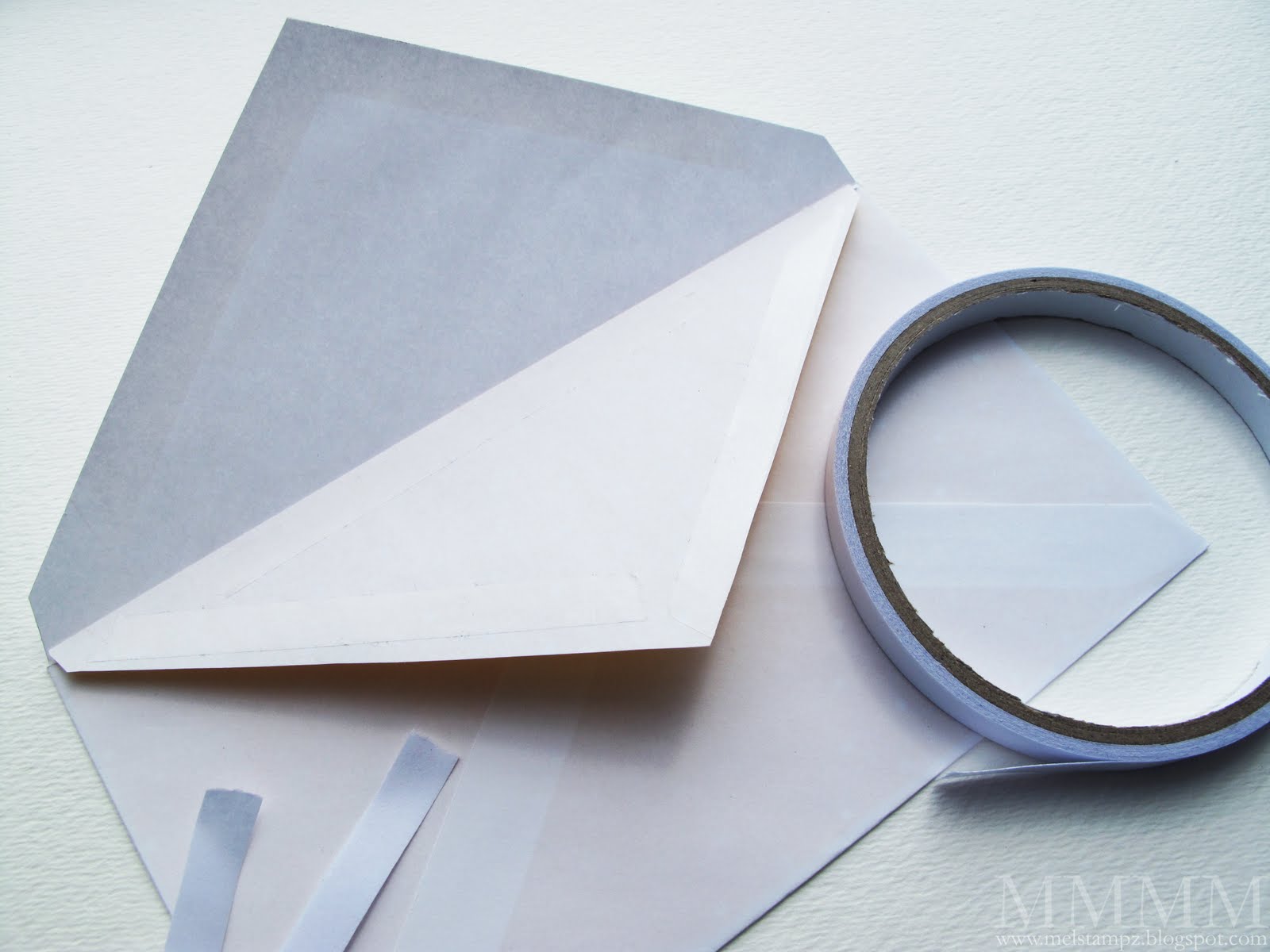 Mel Stampz Quick tricks for DIY envelope liners