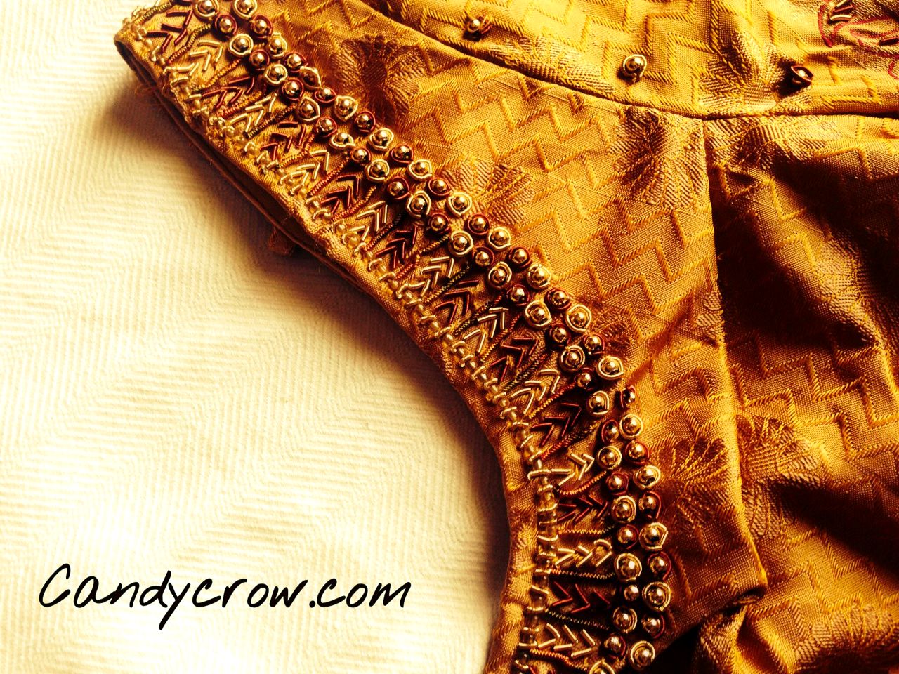 Blouse Design For Gold Color Silk Saree Blouse Design For Gold Color Silk Saree