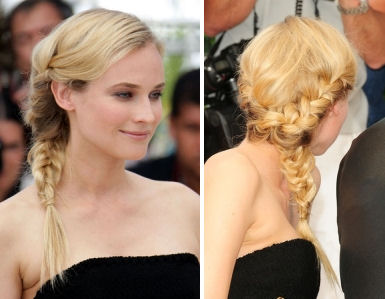 braided celebrity hair