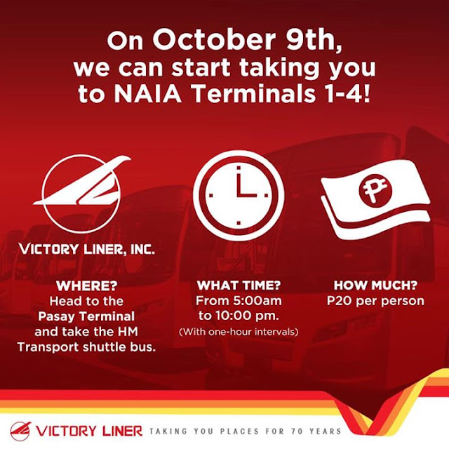 Victory Liner Pasay to Airport Terminals