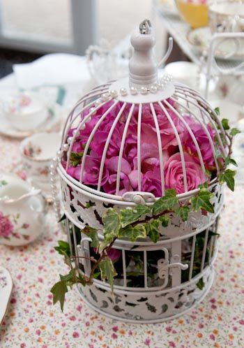 Birdcage Wedding Flowers
