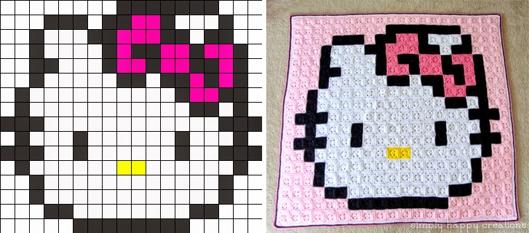 Repeat Crafter Me: Pixel Crochet Squares