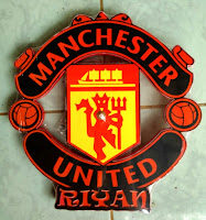 Jam Dinding Custom Logo Manchester United
