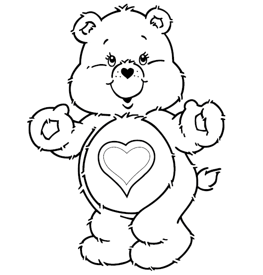 Cute Teddy Bear Coloring Pages