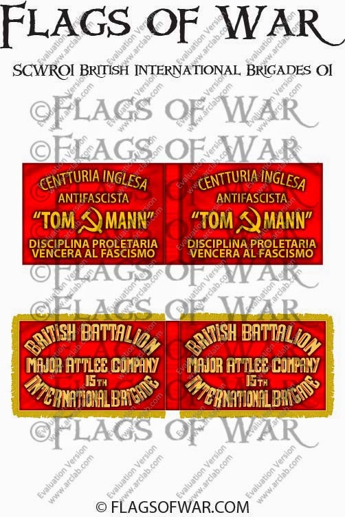 Flags of War New 28mm Spanish Civil War Flags
