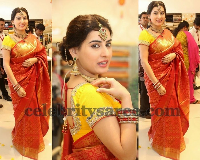 Archana Red Wedding Silk Saree - Saree Blouse Patterns