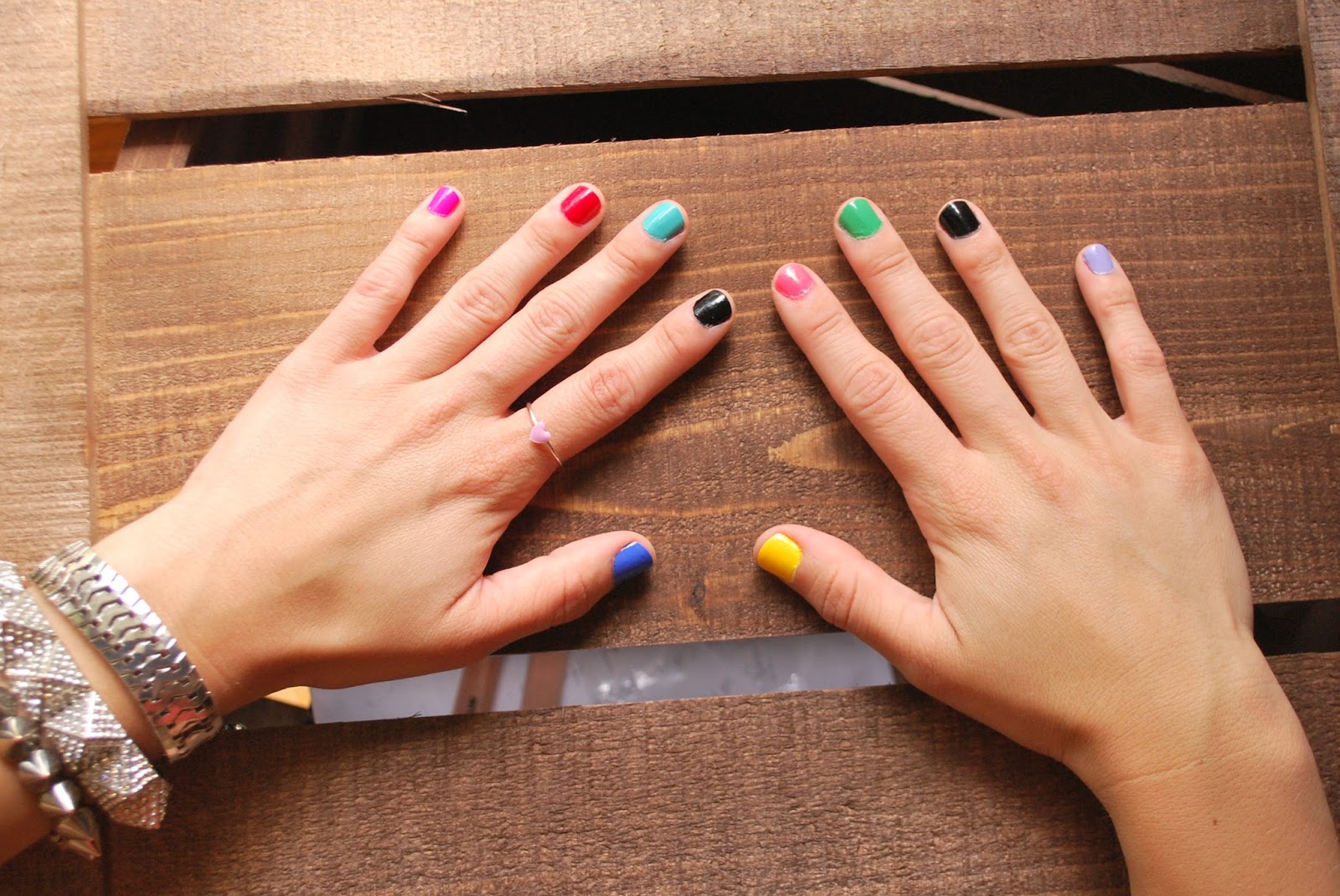 2. Multicolored Nail Designs - wide 9