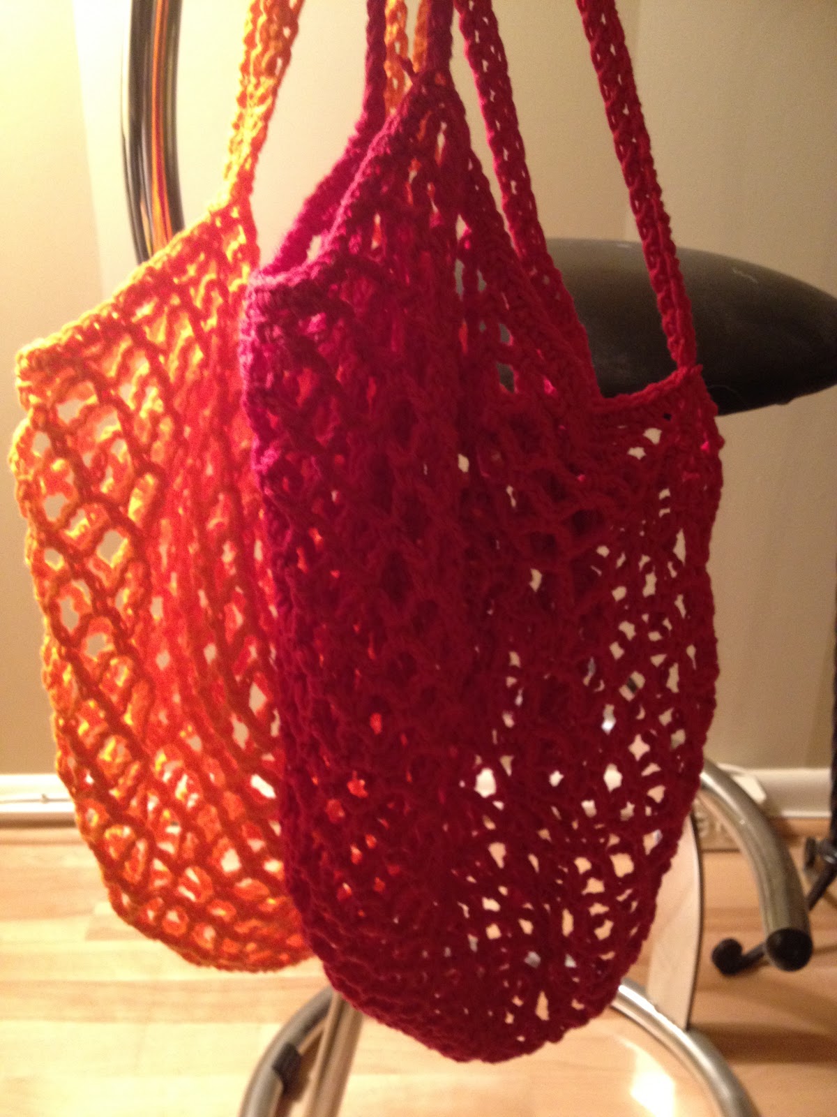 Tales from Trish: MOOORE Crochet Grocery Bags