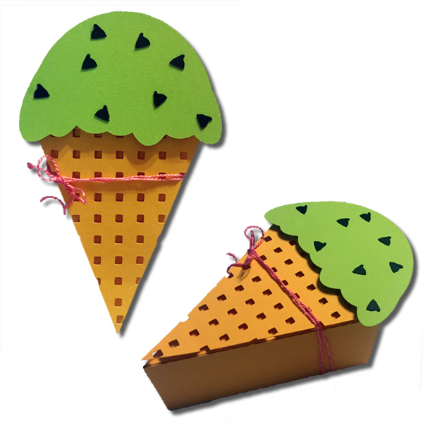 Bits of Paper Ice Cream Boxes!