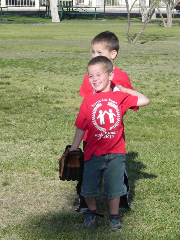 Ward Family Preston plays tball