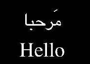 what is arabic for hello