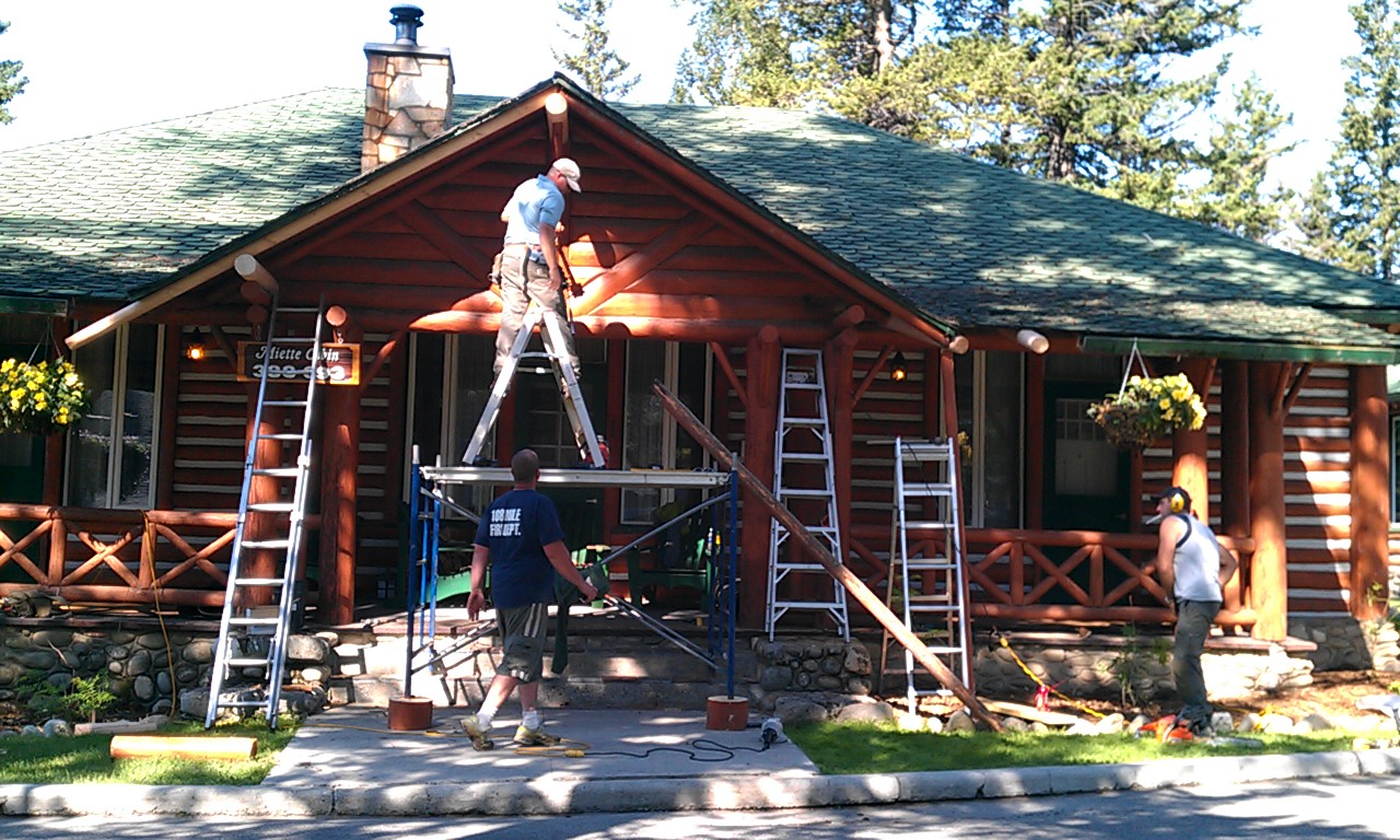 Log Home Info Renovating Log Cabins At The Jasper Park Lodge