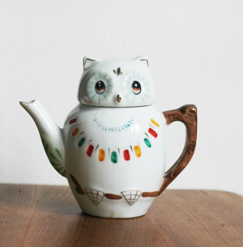 Owl wIth Teapot