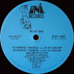 Busy Bee ‎– Running Thangs (VLS) (1988) (VBR)