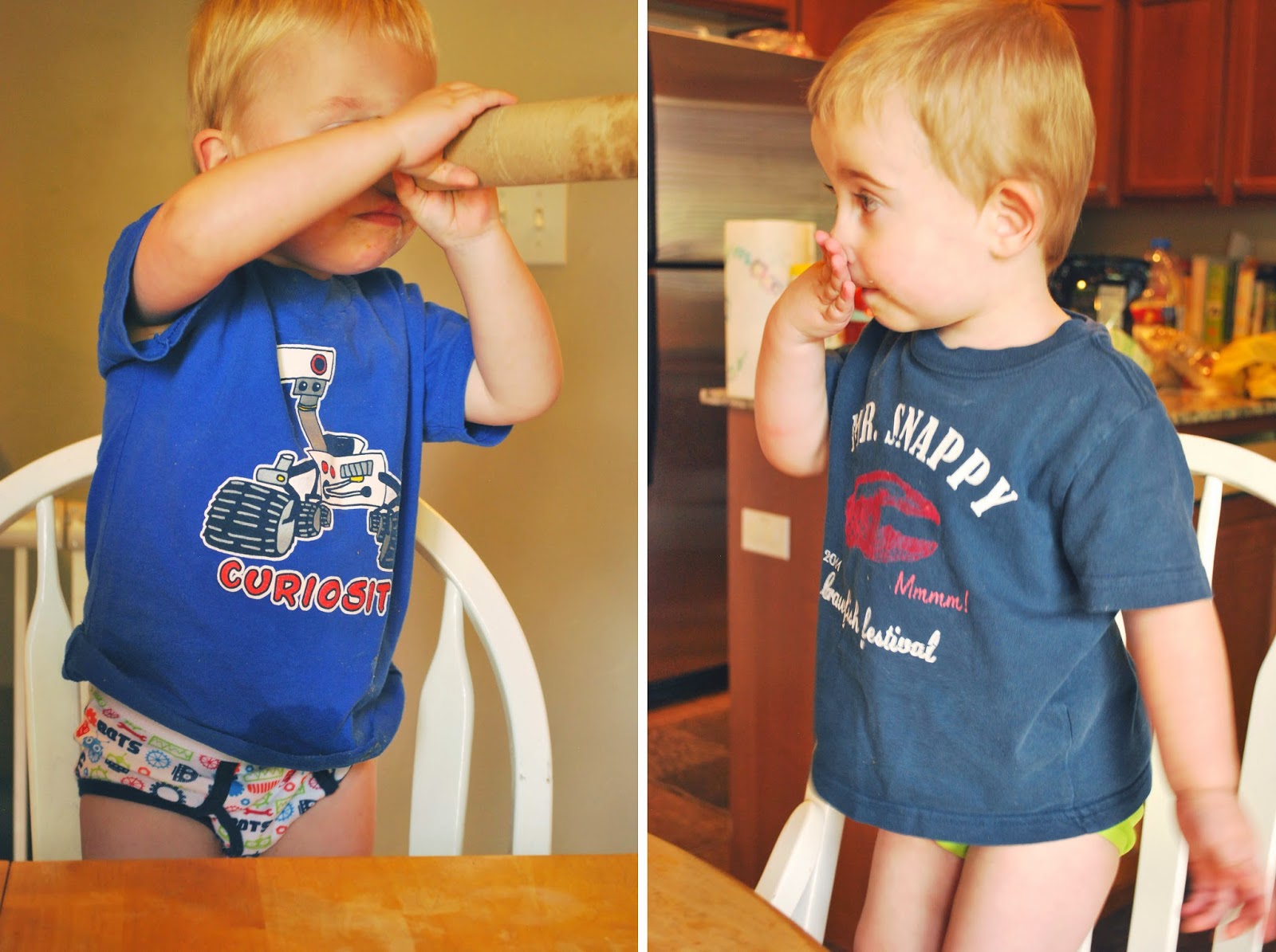 Capeesh? When I put the diaper back on.