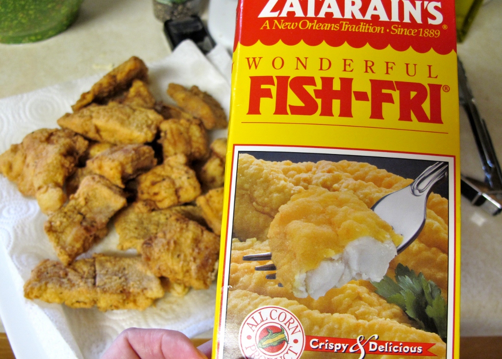 Cookin' for my Captain Southern Meal Fried Catfish, Blackeyed peas