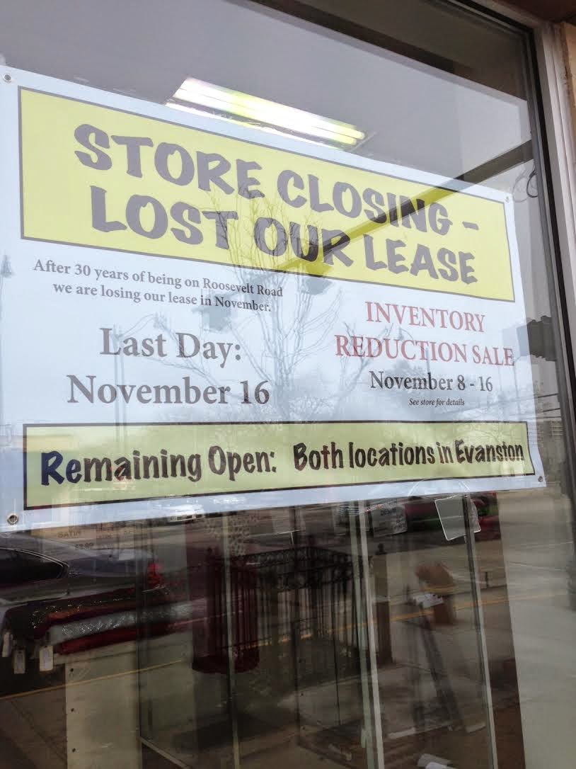 Sloopin A South Loop Blog Vogue Fabrics Closes at 627 W. Roosevelt