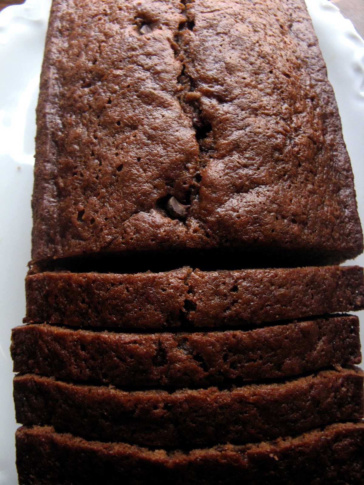 Crunchy Creamy Sweet Triple Chocolate Quick Bread