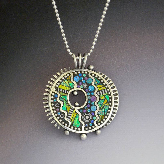 Metal and Polymer Clay Art Jewelry by Lizards Jewelry The Beading Gem