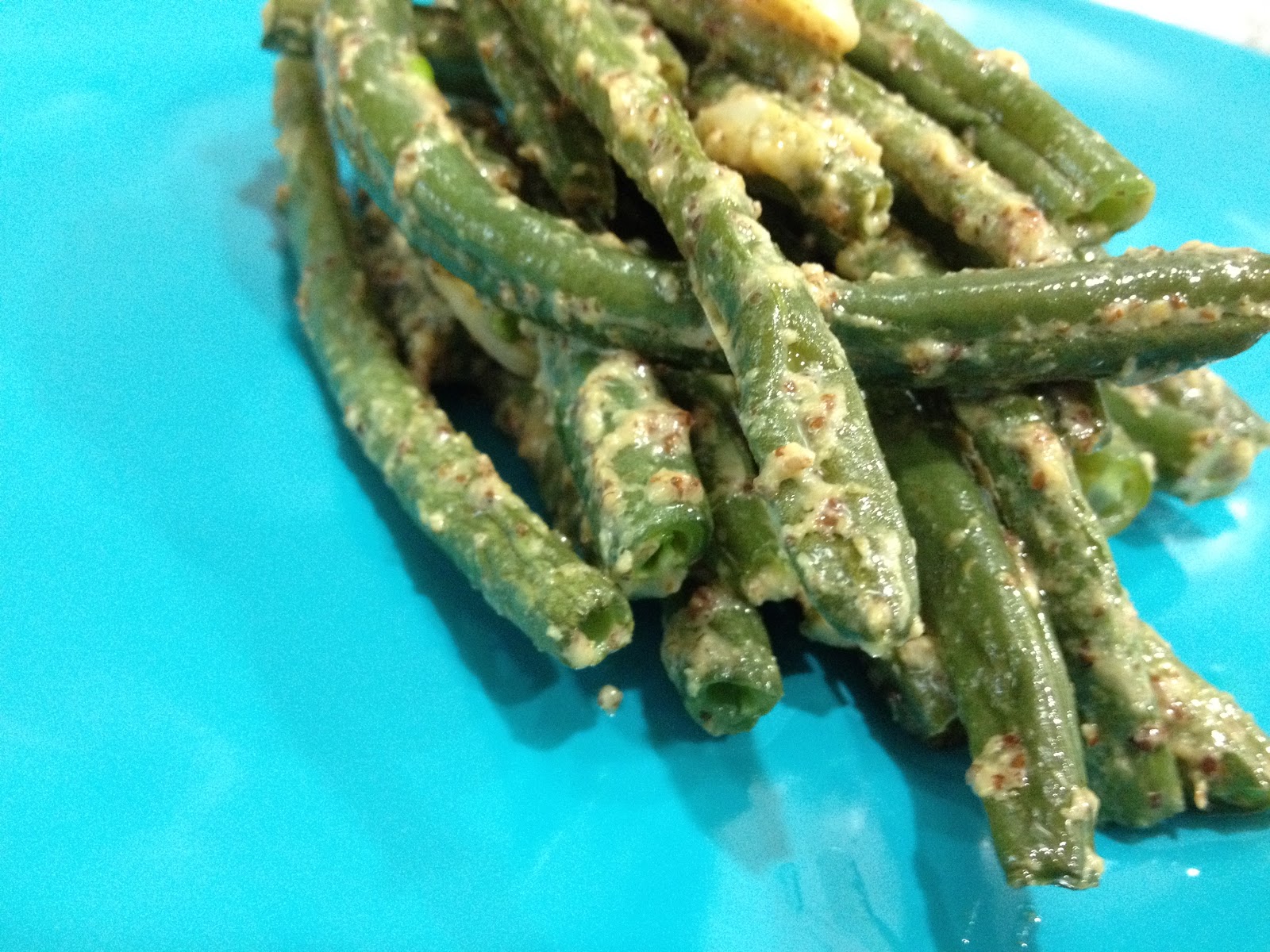 The Nerdy Chef Garlic & Mustard Green Beans