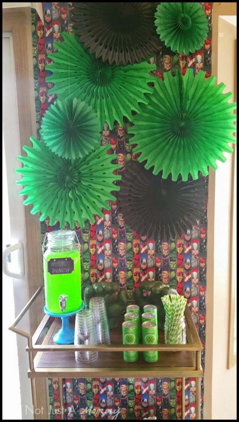 MARVEL Avengers: Age of Ultron Movie Marathon Party Hulk punch drink bar
