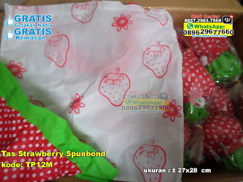 Tas Strawberry Spunbond unik