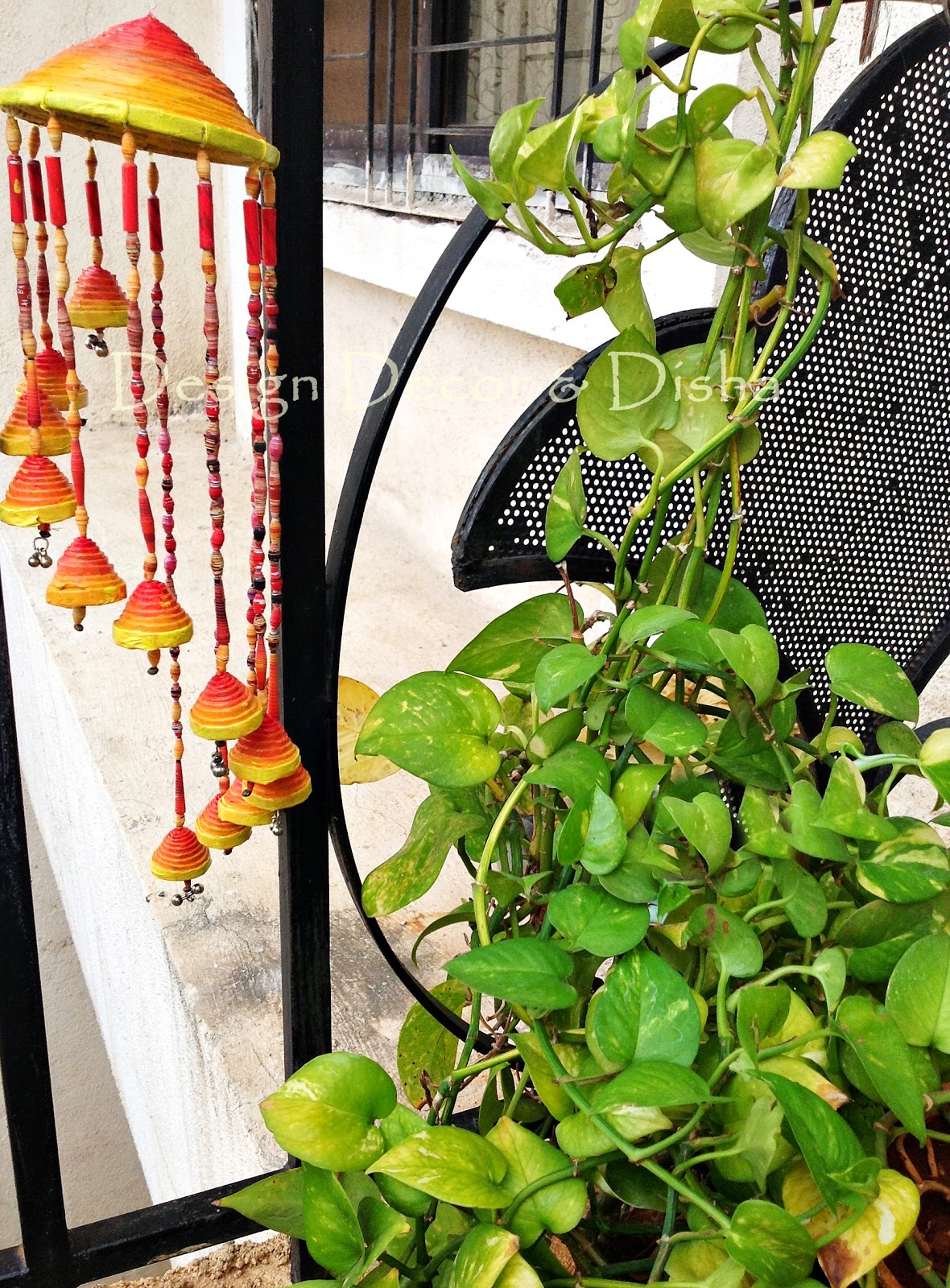 Newspaper Wind Chime Tutorial Newspaper Craft