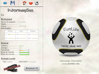 FutLife Versão Beta Screen_tela+principal