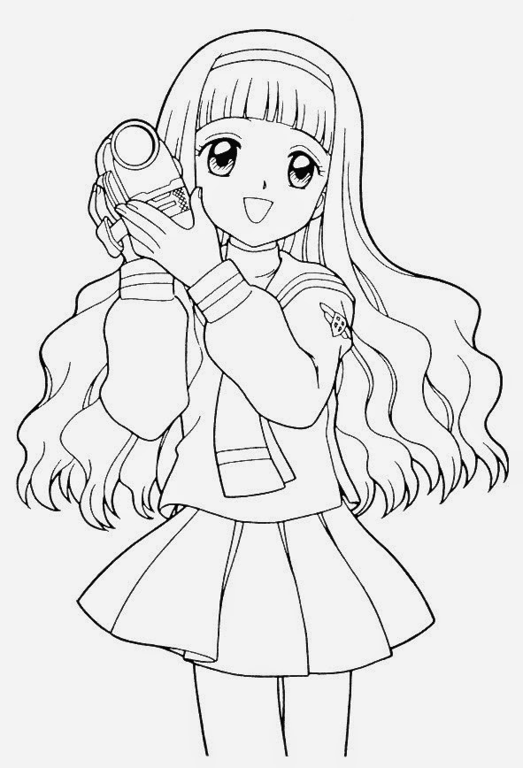 Coloring Pages Anime - Best Wallpaper and Coloring Page