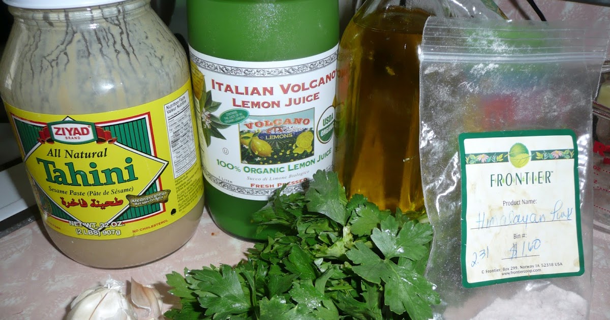 Naturally at Home Tahini Sauce Recipe Detox Friendly