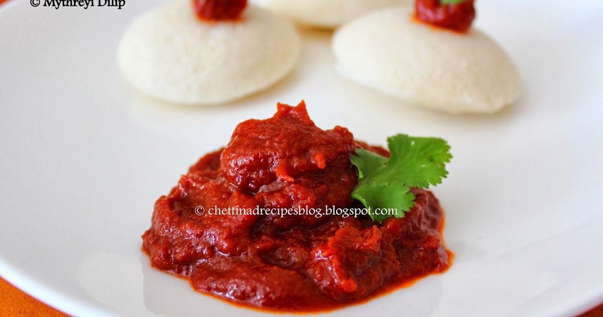 Tomato Chutney / Thakkali Chutney Bachelor Recipes Chettinad Recipes