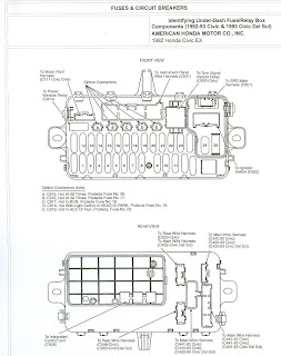 Free Auto Wiring Diagram: 1992 Honda Civic Fuse Box and Circuit