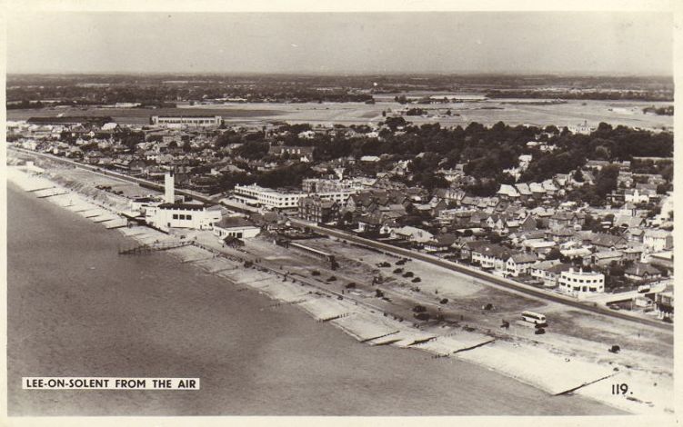 Lee coastline, railway and tower