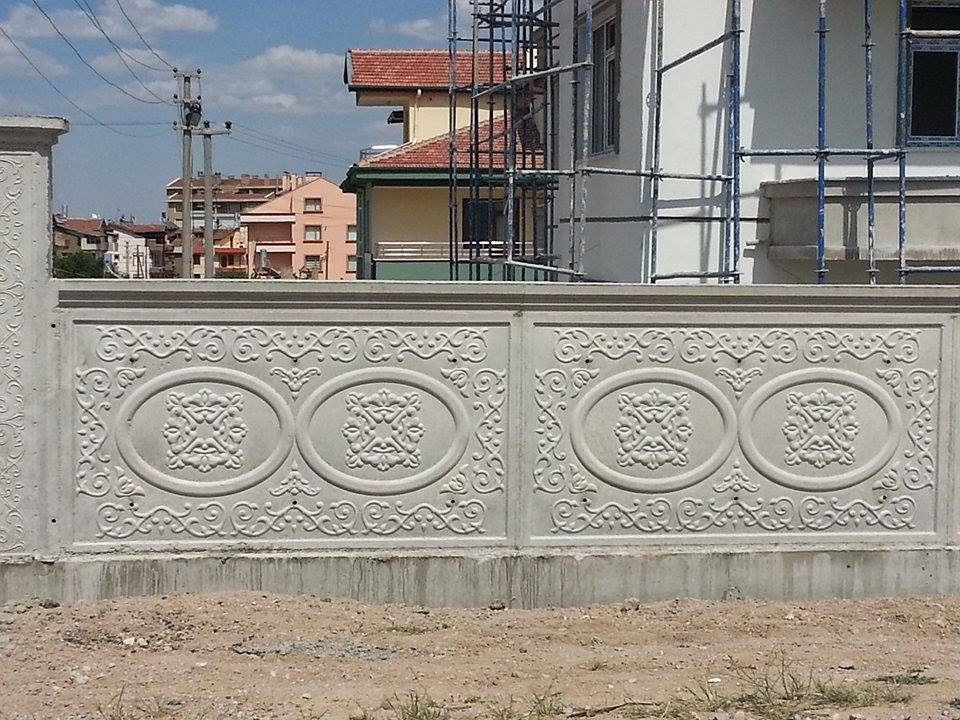Bahçe Duvar Kalıbı Desenli Beton Kalıpları ve Desenli Duvar Kalıpları